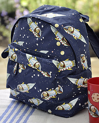 Rex London Zainetto Bimbi 28 x 21 x 10 cm, Spaceboy - Perfetto per l’asilo! Zaini Asilo