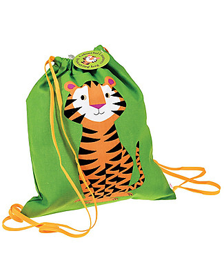 Rex London Zainetto Morbido 37 x 33 cm, Tiger - Perfetto per l’asilo! Zainetti