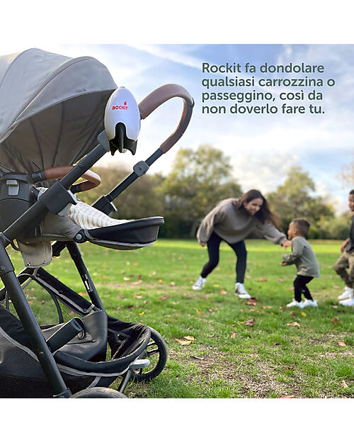 Rockit Dondola Passeggino Automatico Portatile - Versione Ricaricabile - Per Passeggini e Carrozzine Accessori Vari