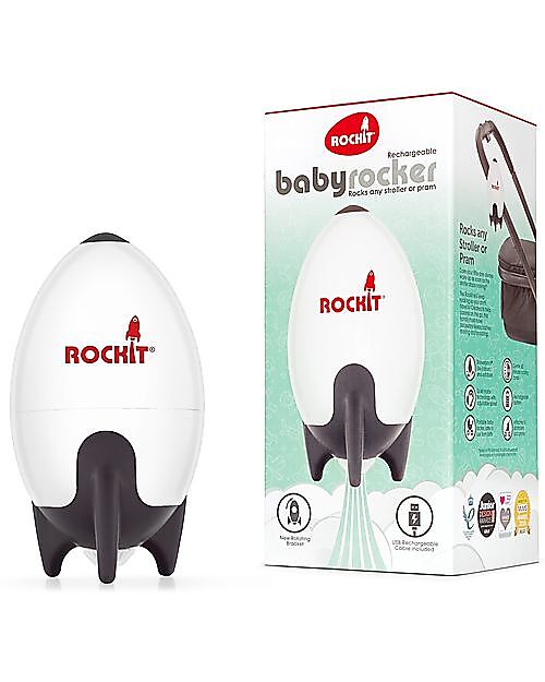 Rockit OUTLET - Dondola Passeggino Automatico Portatile - Versione Ricaricabile - Per Passeggini e Carrozzine - Pezzo di Showroom Accessori Vari