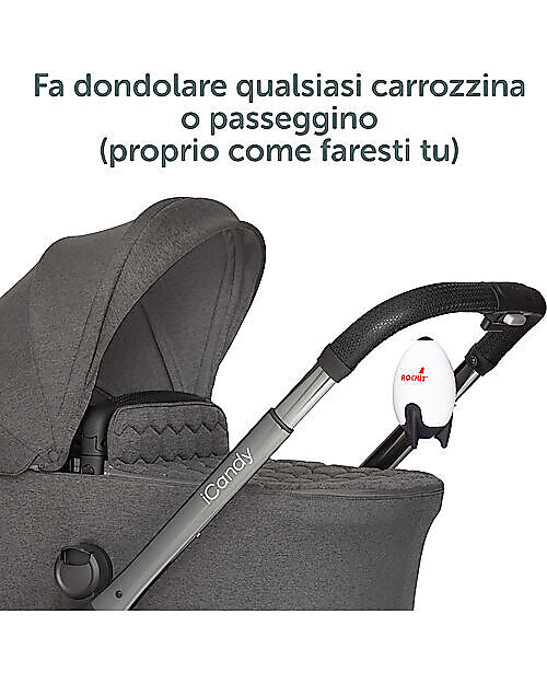 Rockit OUTLET - Dondola Passeggino Automatico Portatile - Versione Ricaricabile - Per Passeggini e Carrozzine - Pezzo di Showroom Accessori Vari