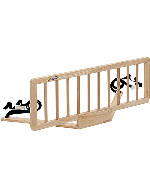 Safety 1st Barriera Letto Quiet Night, Legno Naturale - 90 cm Cancelletti di Sicurezza