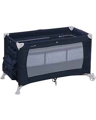 Safety 1st Lettino da Viaggio Full Dreams, Blu Scuro - Con fasciatoio e tasche portaoggetti! Lettini da Viaggio