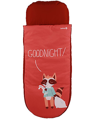 Safety 1st Letto Gonfiabile con Sacco a Pelo Go Dodo, Rosso - Borsa per il Trasporto Inclusa! Lettini da Viaggio