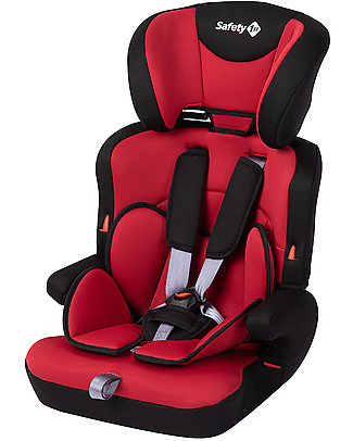 Safety 1st OUTLET Seggiolino Auto Ever Safe + Gruppo 1/2/3, Rosso - 9-36 kg - Pezzo di Showroom Seggiolini Auto Bimbi Piccoli