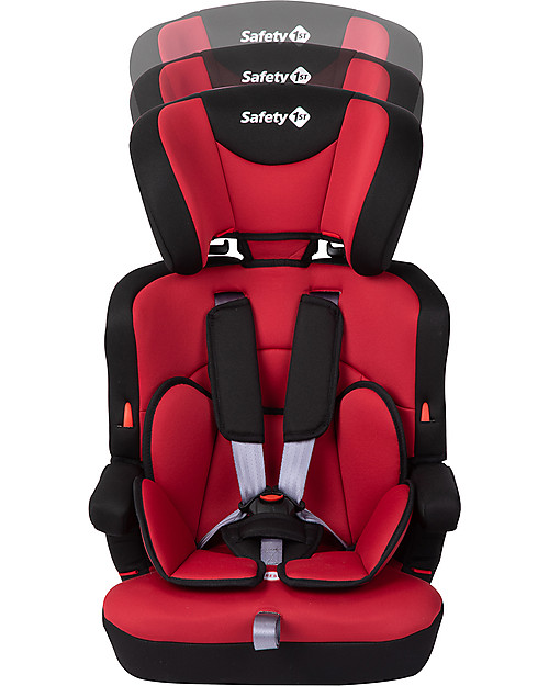 Safety 1st Seggiolino Auto Ever Safe + Gruppo 1/2/3, Rosso - 9-36 kg Seggiolini Auto Gruppo 2/3
