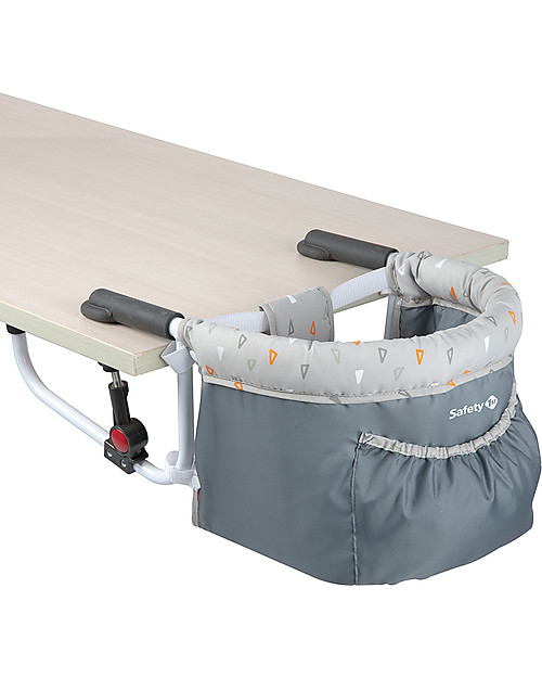 Safety 1st Smart Lunch, Seggiolone Portatile da Tavolo - Grigio Seggiolini da Viaggio