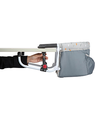 Safety 1st Smart Lunch, Seggiolone Portatile da Tavolo - Grigio Seggiolini Da Viaggio