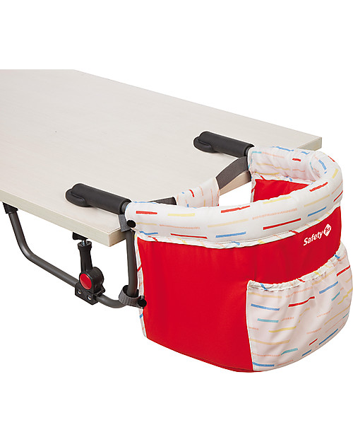 Safety 1st Smart Lunch, Seggiolone Portatile da Tavolo - Rosso Seggiolini da Viaggio