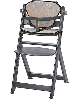 Safety 1st Timba, Seggiolone Evolutivo con Cuscino - Grigio - Da 6 mesi a 10 anni! Seggioloni