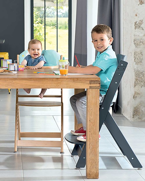 Safety 1st Timba, Seggiolone Evolutivo con Cuscino - Legno Naturale - Da 6 mesi a 10 anni! Seggioloni Pappa