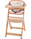 Safety 1st Timba, Seggiolone Evolutivo con Cuscino - Legno Naturale - Da 6 mesi a 10 anni! Seggioloni Pappa