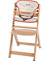 Safety 1st Timba, Seggiolone Evolutivo con Cuscino - Legno Naturale - Da 6 mesi a 10 anni! Seggioloni Pappa