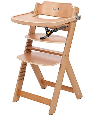 Safety 1st Timba, Seggiolone Evolutivo - Legno Naturale - Da 6 mesi a 10 anni! Seggioloni