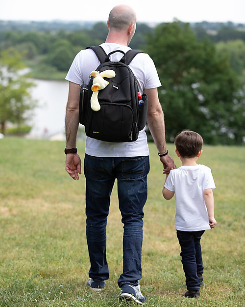 Safety 1st Zaino Cambio con Fasciatoio Ripiegabile e Accessori - Nero Zaini Fasciatoio