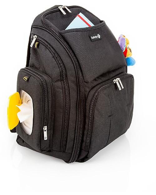 Safety 1st Zaino Cambio con Fasciatoio Ripiegabile e Accessori - Nero Zaini Fasciatoio