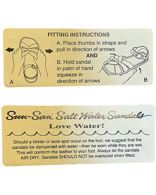 Salt-Water Sandals Sandali Original - Mostarda - Pelle Impermeabile Sandali