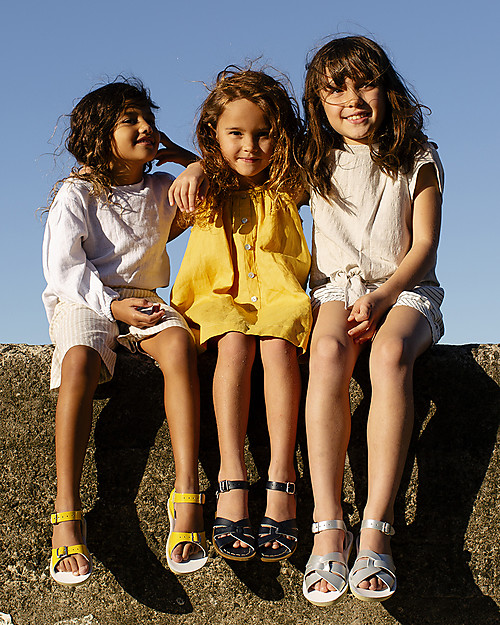 Salt-Water Sandals Sandali Original - Nero - Pelle Impermeabile Sandali