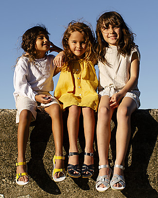 Salt-Water Sandals Sandali Original - Nero - Pelle Impermeabile Sandali