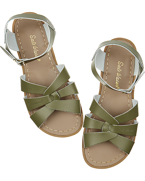 Salt-Water Sandals Sandali Original - Oliva - Pelle Impermeabile Sandali