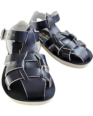 Salt-Water Sandals Sandali Shark con Protezione Extra - Navy - Pelle Impermeabile Sandali