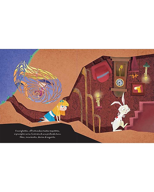 Sassi Junior Fiabe Intagliate: Alice nel Paese delle Meraviglie, 32 Pagine - Età: 5+ Libri