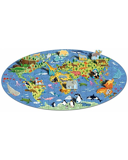 Sassi Junior Puzzle Gigante + Libro Il mondo degli Animali - da 6 Anni in su Libri