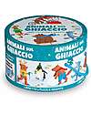 Sassi Junior Scatola Tonda con Puzzle da 30 Pezzi e Libro - Animali sul Ghiaccio - dai 5 Anni Puzzle