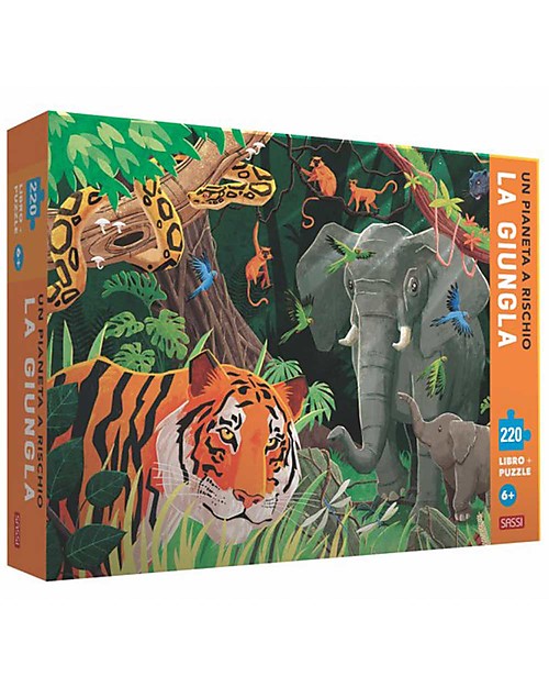 Sassi Junior Un Pianeta a Rischio - La Giungla - Puzzle da 220 Pezzi Puzzle