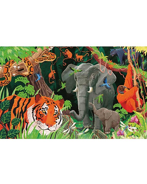 Sassi Junior Un Pianeta a Rischio - La Giungla - Puzzle da 220 Pezzi Puzzle