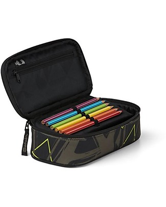 Satch Astuccio a Bauletto - Geo Storm - 22 x 10 x 6 cm - Ecologico e Capiente Astucci per la Scuola