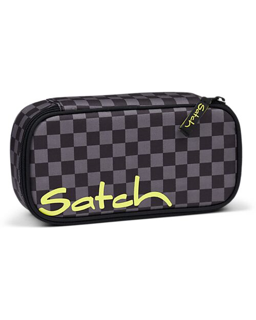 Satch Astuccio Rigido - Dark Skate - Nero/Grigio - Inclusa Squadra Astucci per la Scuola