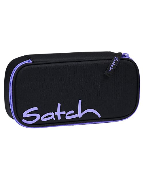 Satch Astuccio Rigido - Purple Phantom - Nero/Viola- Inclusa Squadra Astucci per la Scuola