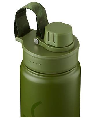 Satch Borraccia in Acciaio Inossidabile con Apertura easy-to-drink - 500 ml - Verde Oliva - Senza BPA Borracce Termiche