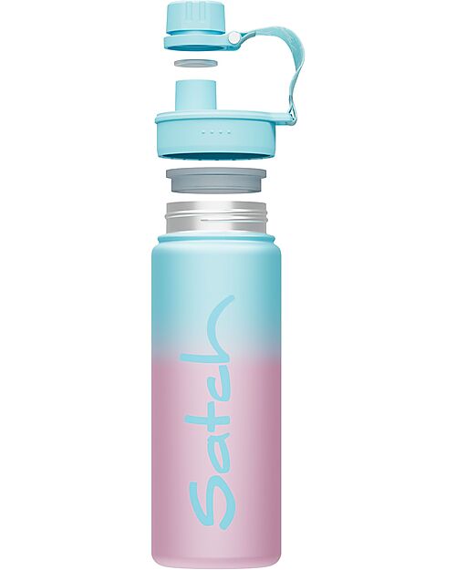 Satch Borraccia Termica con Apertura easy-to-drink - 500 ml - Blue Graffiti - Senza BPA Borracce Termiche