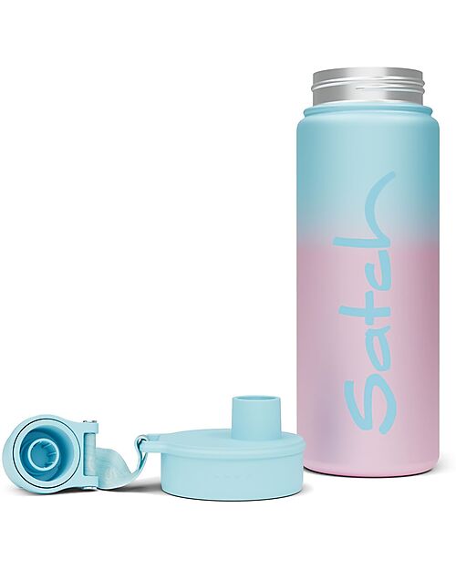 Satch Borraccia Termica con Apertura easy-to-drink - 500 ml - Blue Graffiti - Senza BPA Borracce Termiche