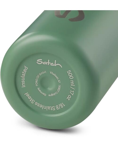 Satch Borraccia Termica con Apertura easy-to-drink - 500 ml - Nordic Jade Green - Senza BPA Borracce Termiche