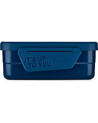 Satch Portapranzo - Blu - Acciao Inossidabile - 14 x 6,5 x 17 cm Porta Merenda