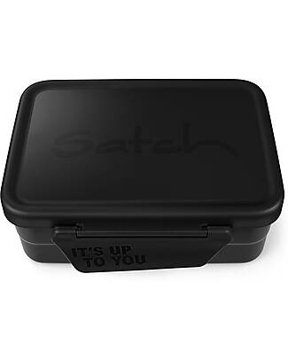 Satch Portapranzo - Nero - Acciao Inossidabile - 14 x 6,5 x 17 cm Porta Merenda