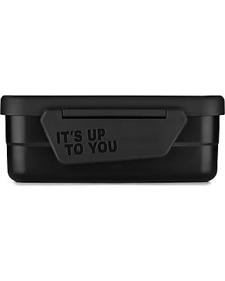 Satch Portapranzo - Nero - Acciao Inossidabile - 14 x 6,5 x 17 cm Porta Merenda