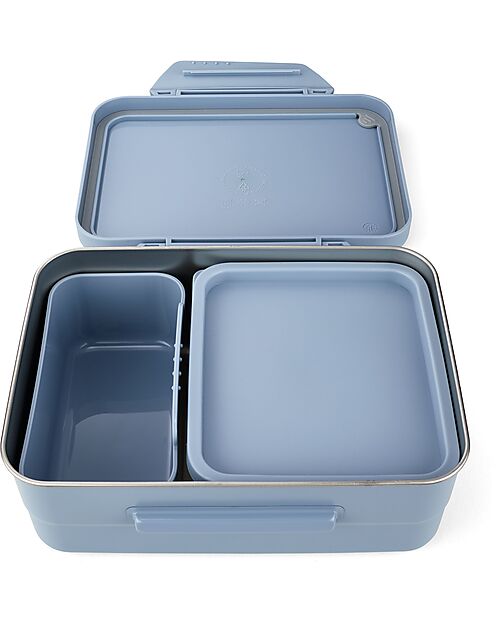 Satch Portapranzo - Nordic Light Blue - Acciao Inossidabile - 14 x 6,5 x 17 cm Porta Merenda