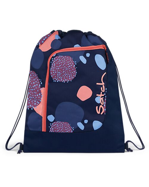 Satch Sacca Sportiva - Coral Reef - Blu/Arancione/Rosa - Realizzata con Bottiglie Riciclate! Sacche e Borse Sportive