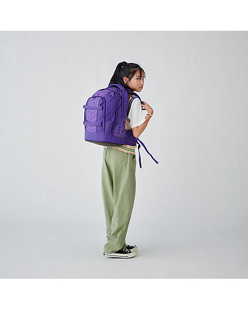 Satch Satch Pack - Bright Faces - 30 x 45 x 22 cm - con Swaps Frontali Zaini Scuola