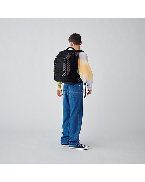 Satch Satch Pack - Dark Skate - 30 x 45 x 22 cm - con Swaps Frontali Zaini Scuola