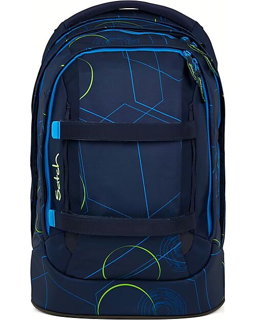 Satch Zaino Ergonomico - Blu Tech - 30 x 45 x 22 cm - Resistente e Idrorepellente Zaini Scuola
