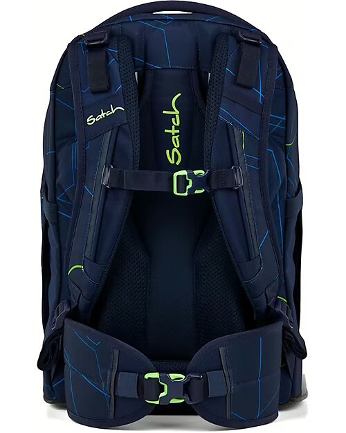 Satch Zaino Ergonomico - Blu Tech - 30 x 45 x 22 cm - Resistente e Idrorepellente Zaini Scuola