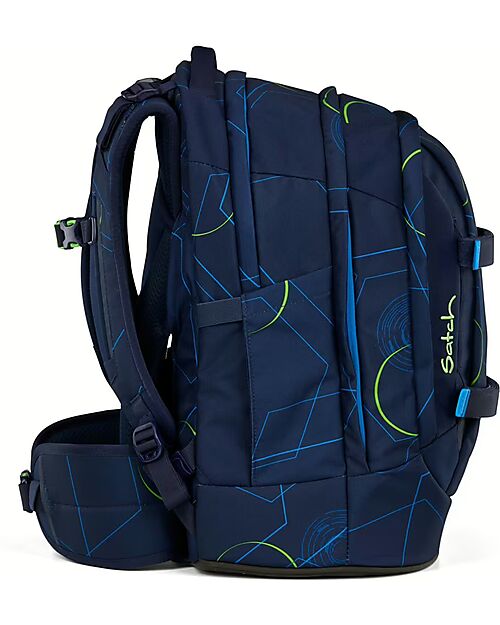 Satch Zaino Ergonomico - Blu Tech - 30 x 45 x 22 cm - Resistente e Idrorepellente Zaini Scuola