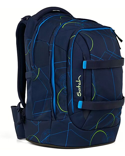 Satch Zaino Ergonomico - Blu Tech - 30 x 45 x 22 cm - Resistente e Idrorepellente Zaini Scuola