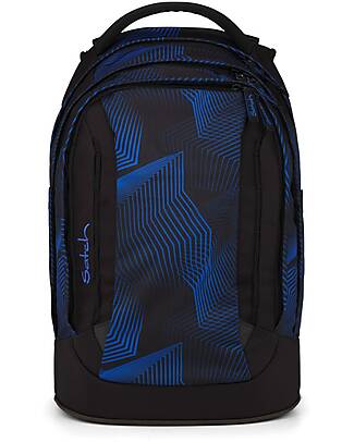 Satch Zaino Ergonomico Pack - Seismic Blue - 30x27x45 cm - Resistente e Idrorepellente Zaini Scuola