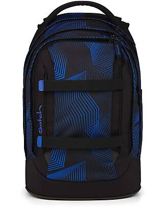 Satch Zaino Ergonomico Pack - Seismic Blue - 30x27x45 cm - Resistente e Idrorepellente Zaini Scuola